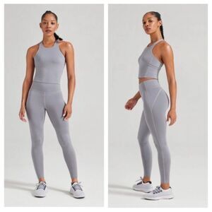 Allbirds Natural Leggings Merino Wool Blend Size Small Gray Athletic